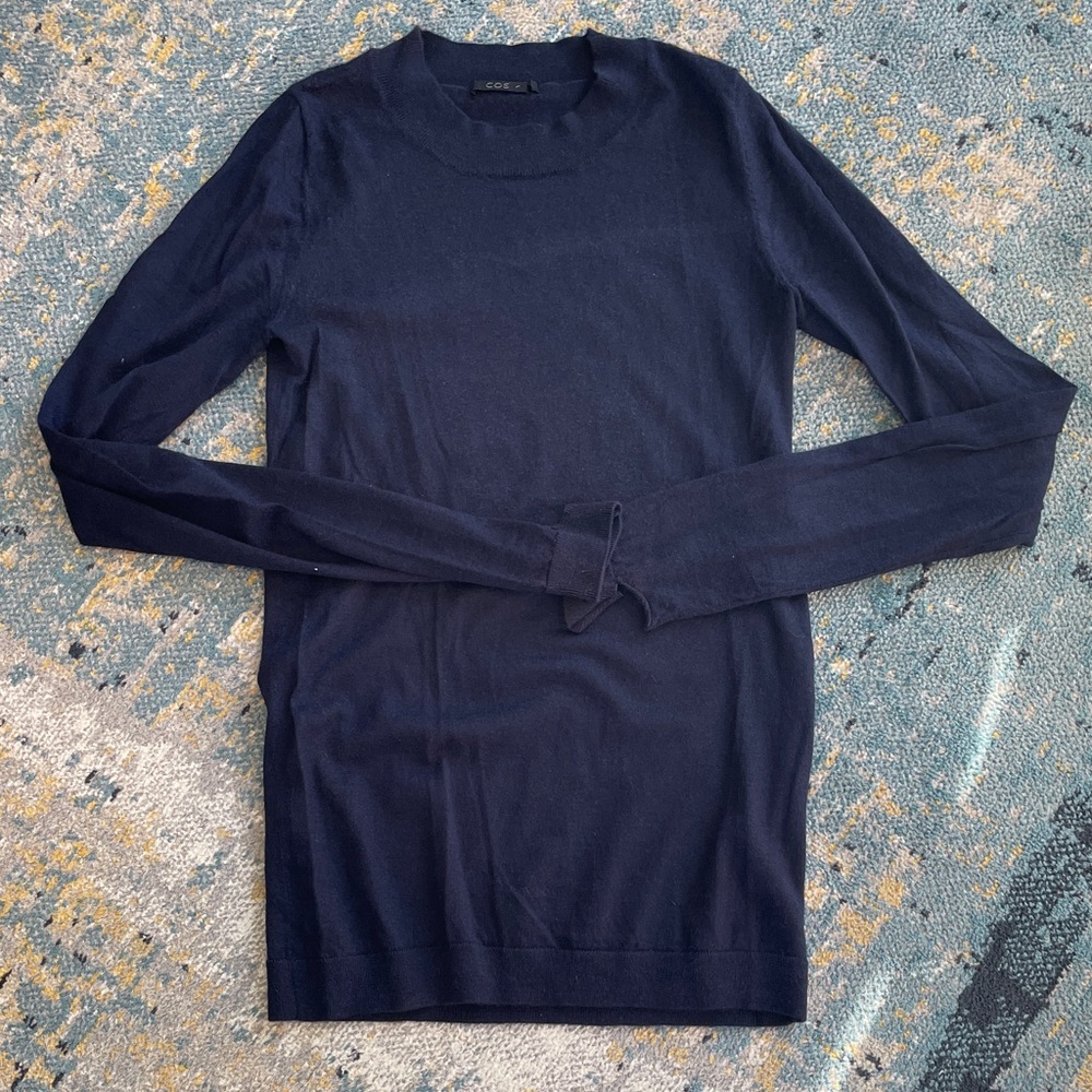 Cos Navy Cashmere Sweater EUC